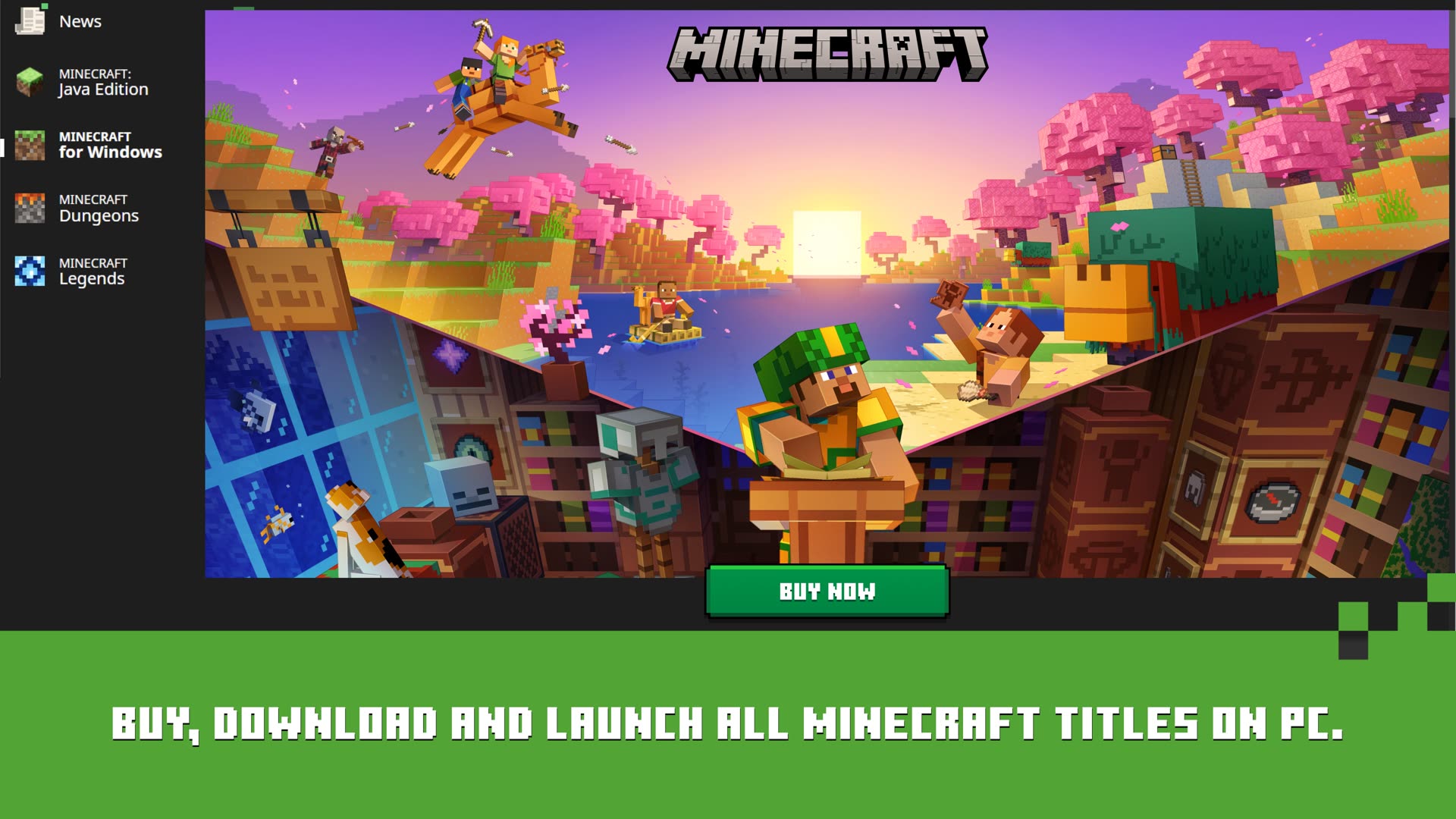 Minecraft Launcher download screen